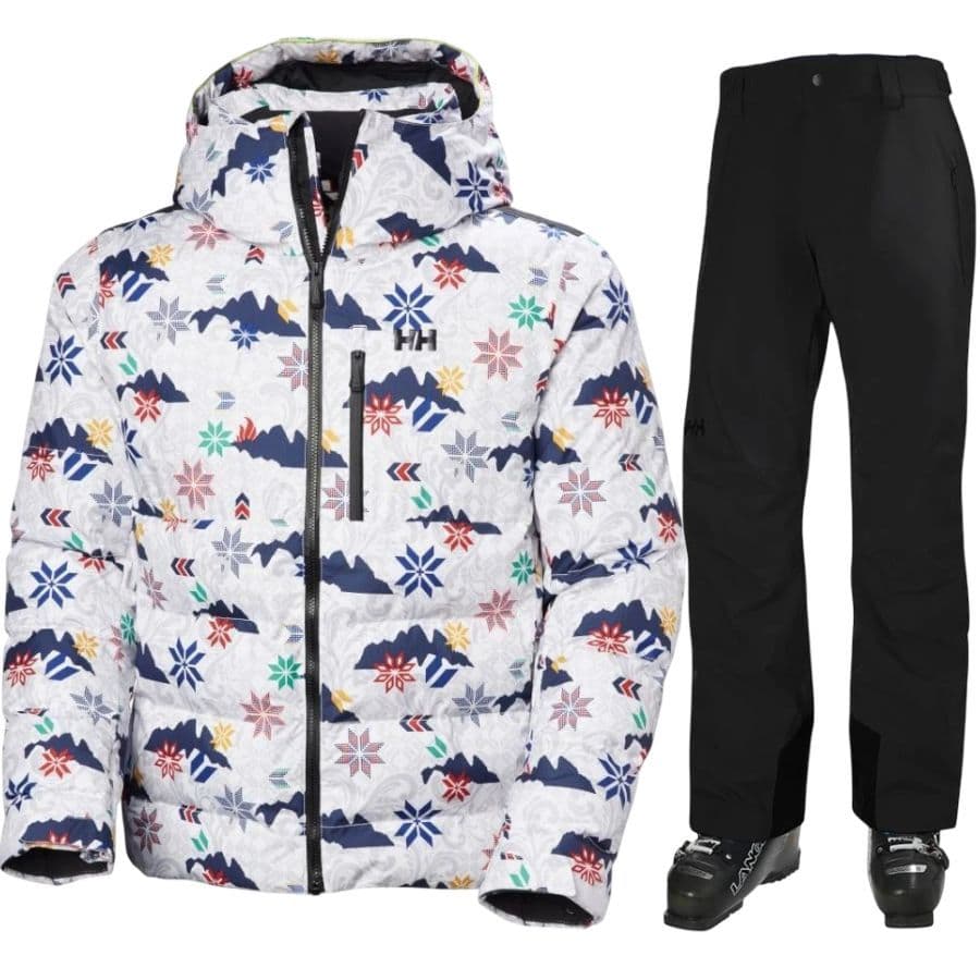 Helly Hansen Kvitfjell/Legendary laskettelusetti, miehet, valkoinen/musta – Helly Hansen