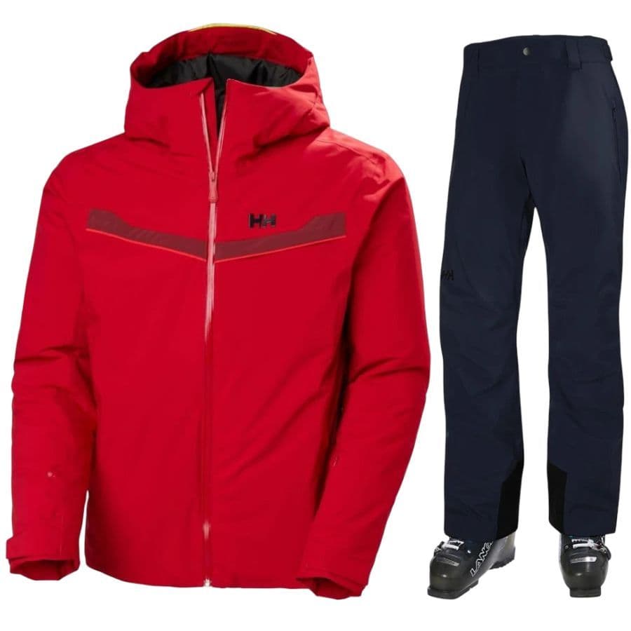 Helly Hansen Panorama 2.0/Legendary, laskettelusetti, miehet, punainen/tummansininen – Helly Hansen