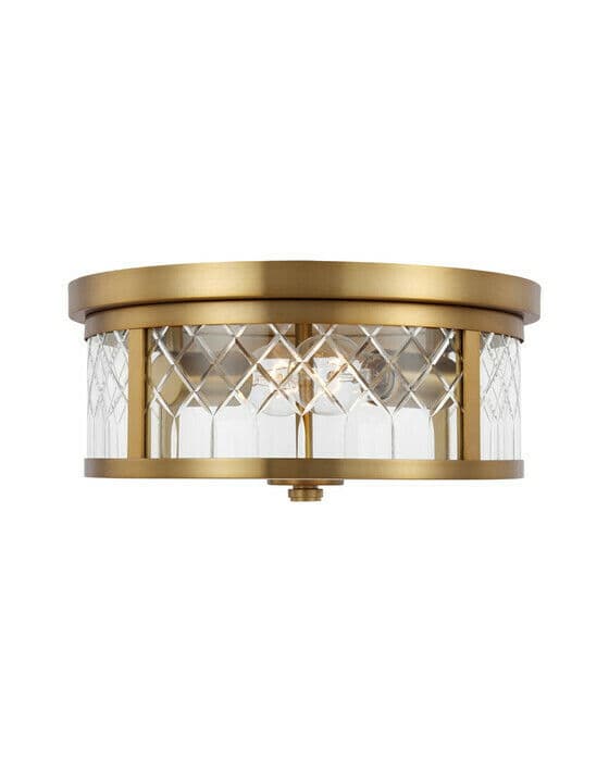 Alec Flush Mount Brass – Visual Comfort