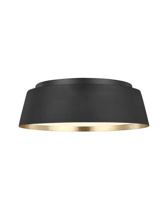 Asher Flush Mount Midnight Black – Visual Comfort