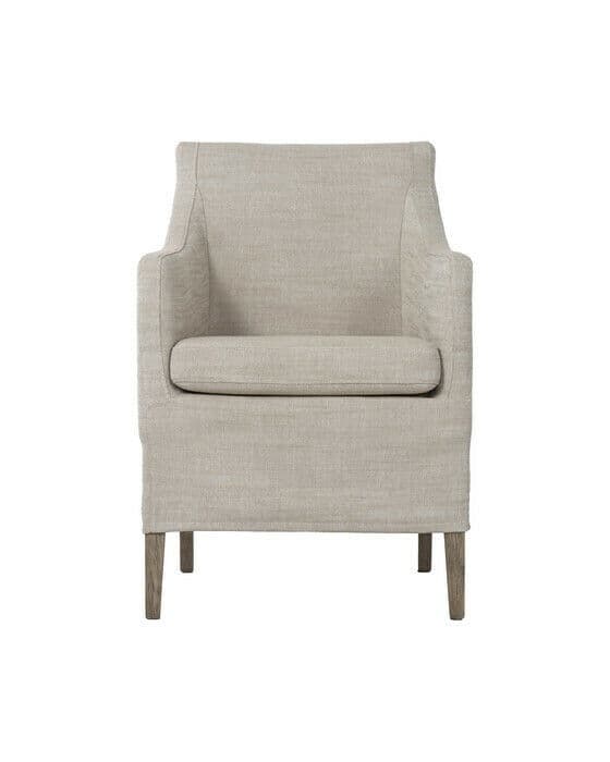 Avignon Dining Chair Sophie linen Black