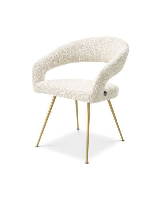 Bravo ruokapöydän tuoli bouclé cream