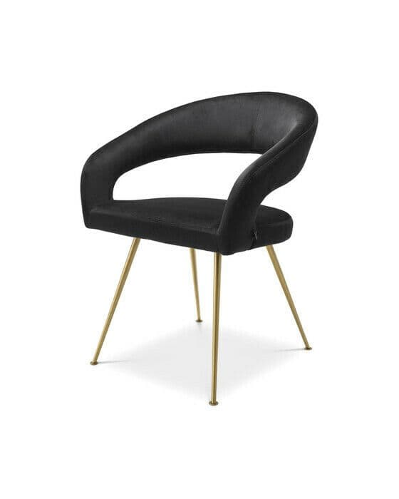 Bravo ruokatuoli roche black velvet