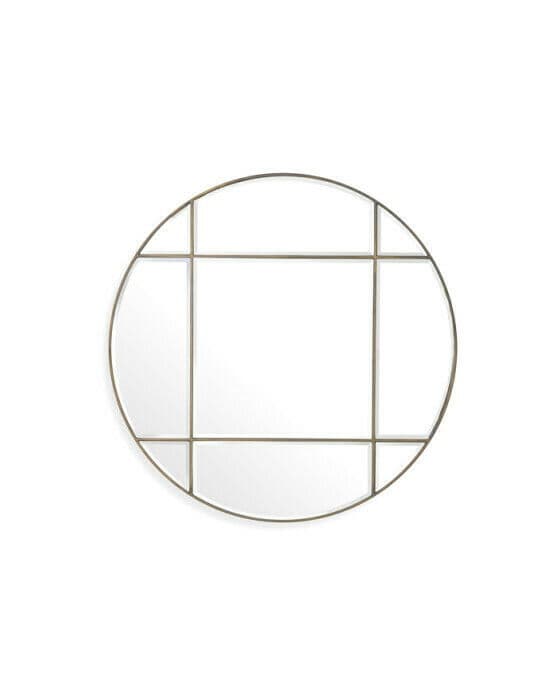 Beaumont Mirror Round Vintage Brass