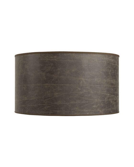 Cylinder varjostin leather pale brown OUTLET