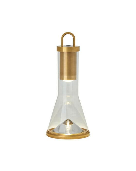 Kandella Accent Rechargeable Table Lamp Brass – Visual Comfort
