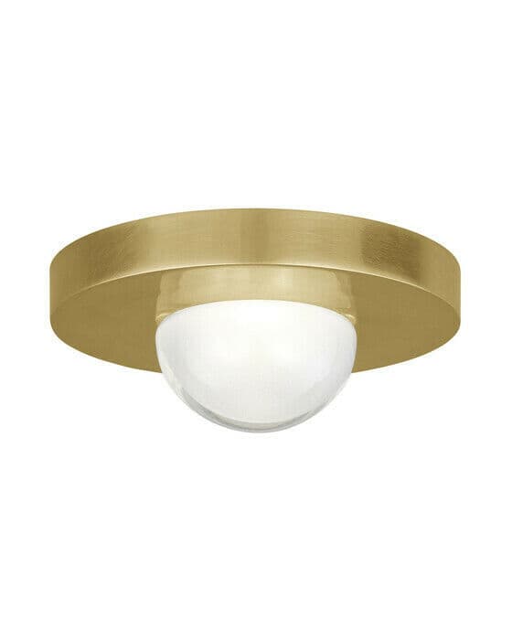 Ebell Mini Flush Mount Natural Brass