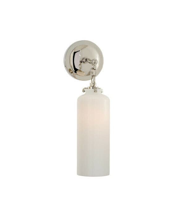 Katie Small Cylinder Sconce Polished Nickel
