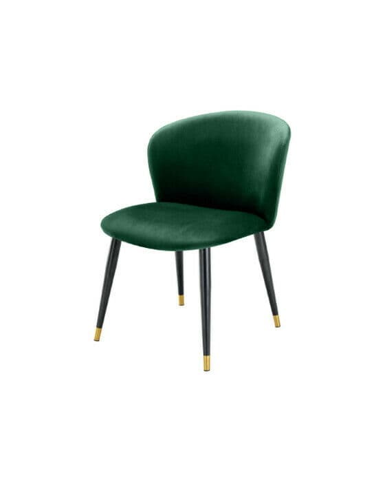 Volante Dining Chair Velvet Roche Dark Green