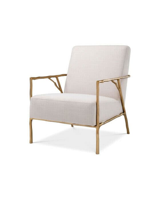 Antico Armchair Natural / Gold – Eichholtz
