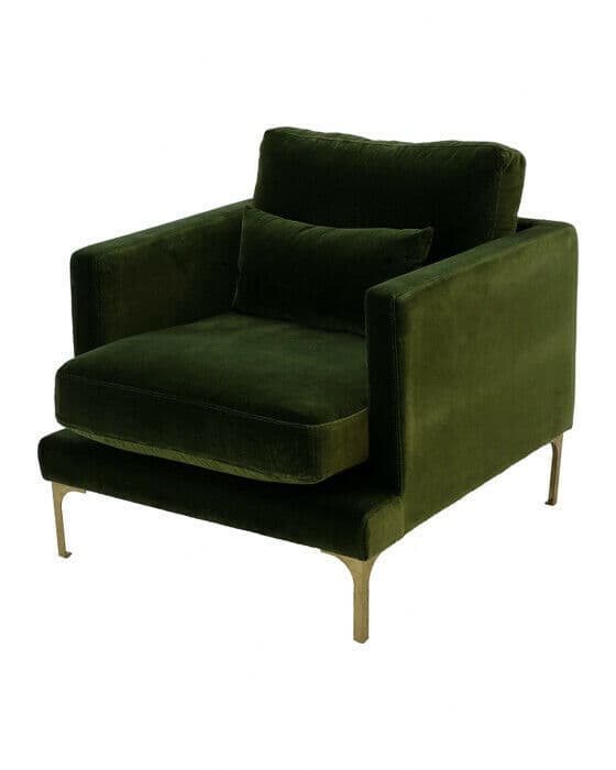 Bonham Armchair Amazon Green/Brass