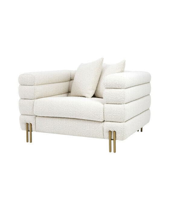 York Armchair Bouclé Cream