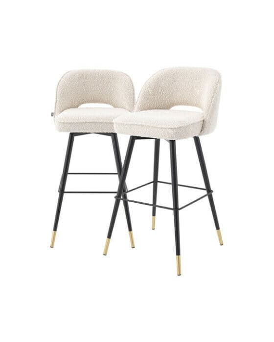 Cliff-baarijakkarat bouclé cream 2 kpl