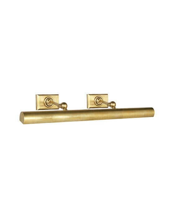 24" Cabinet Maker's Picture Light Antique Brass