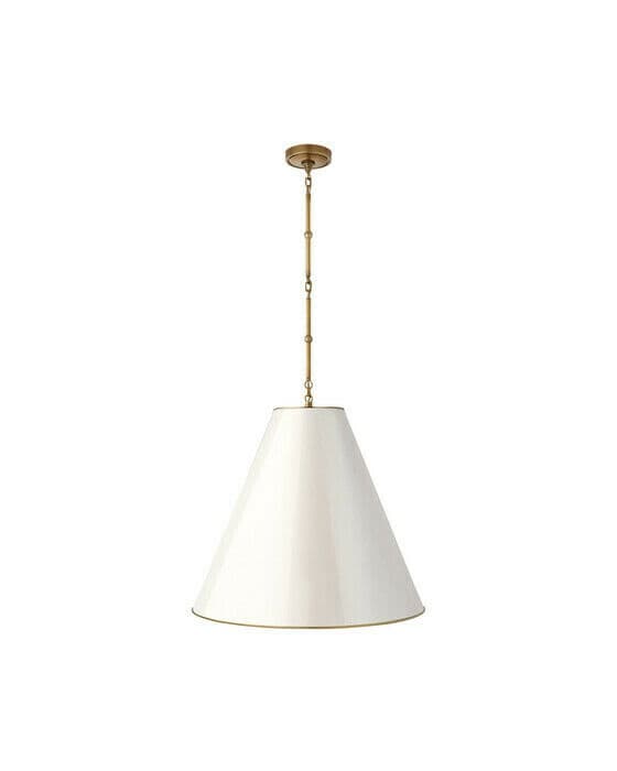 Goodman Hanging Lamp Antique Brass/Antique White L