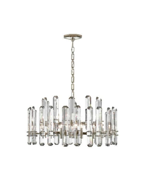 Bonnington Large Chandelier Polished Nickel