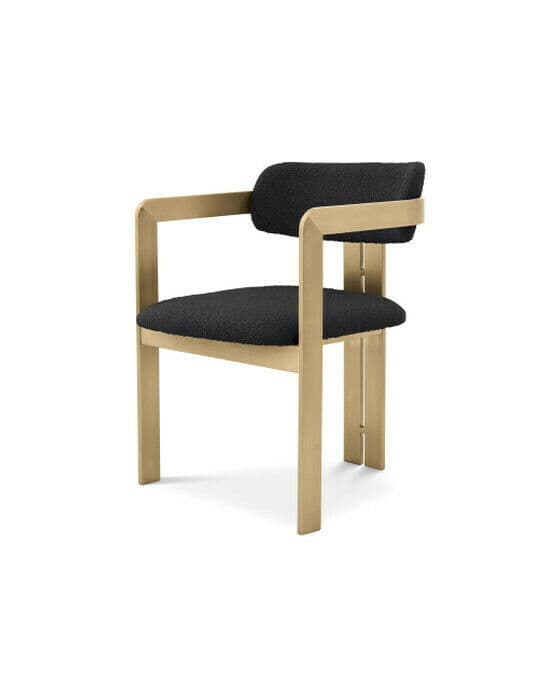 Donato ruokatuoli bouclé black