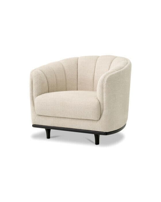Agostino lenestol nojatuoli beige – Eichholtz
