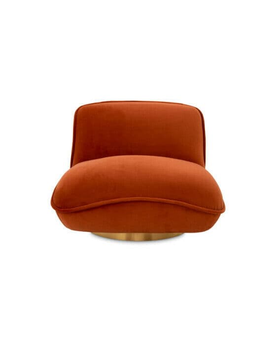 Relax nojatuoli savona orange velvet