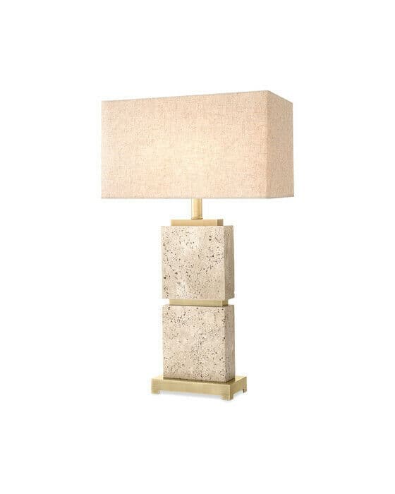 Newton pöytävalaisin travertine