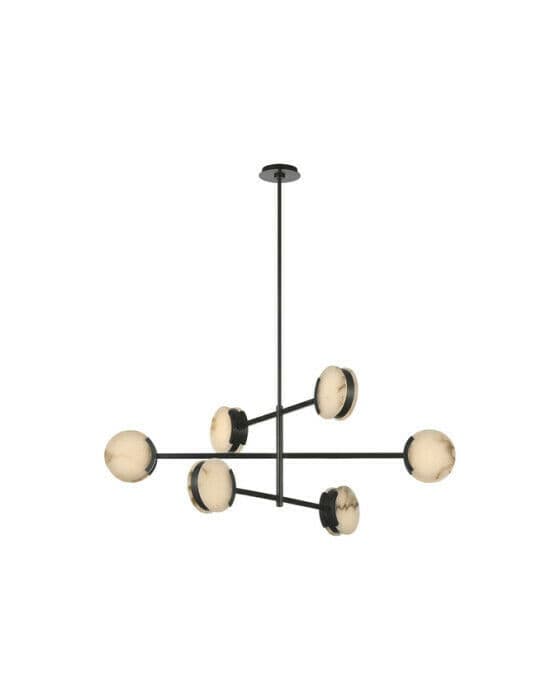 Melange 48" Multi-Positional Chandelier Bronze