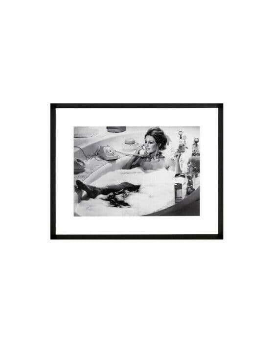 Brigitte Bardot Enjoying a Bubble Bath