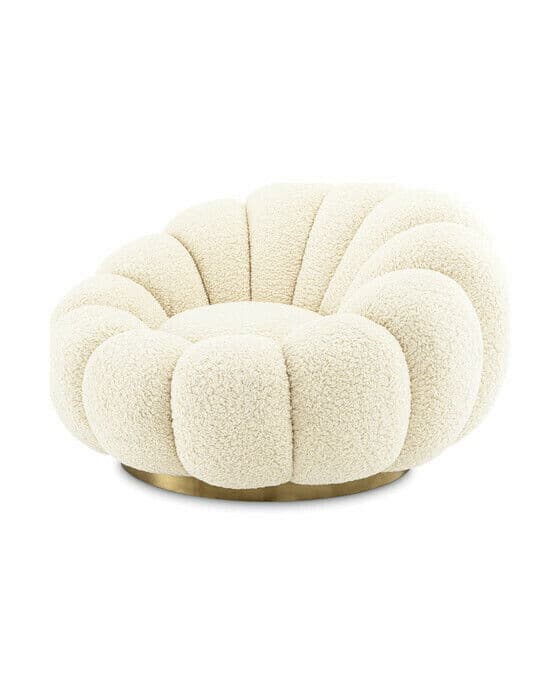 Mello swivel nojatuoli faux shearling