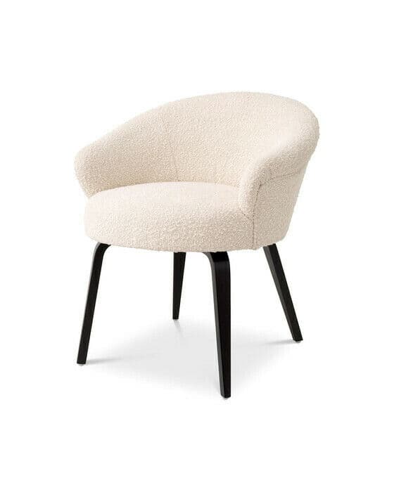 Moretti Dining Chair Bouclé Cream