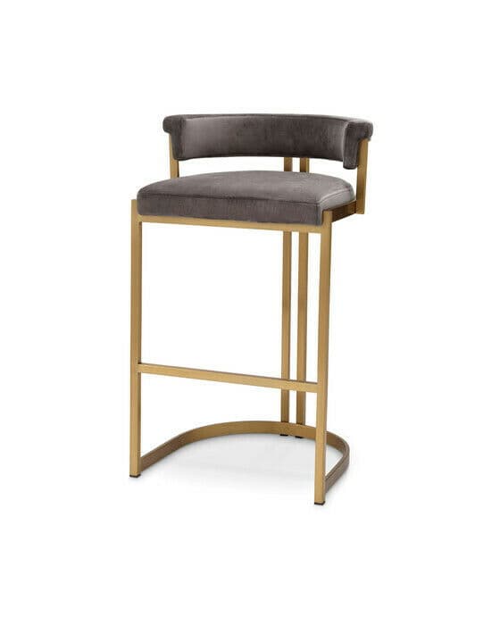 Dante baarituoli savona grey velvet