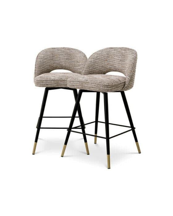 Cliff Bar Stool Mademoiselle Beige Set Of 2