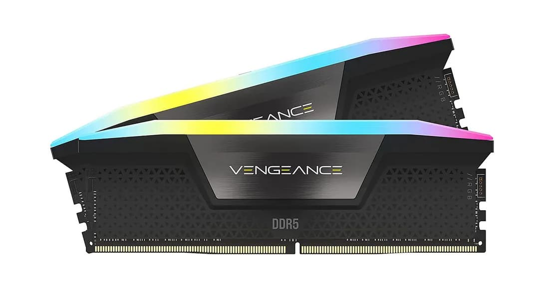 Corsair VENGEANCE RGB 64 Gt (2 x 32 Gt) DDR5 5600 MHz, CL40 -muisti (XMP) – Corsair