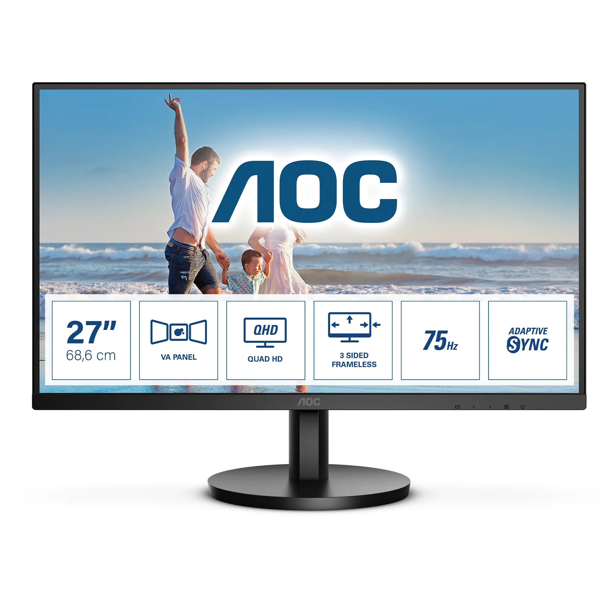 AOC Q27B3MA 27" QHD, VA -näyttö – AOC