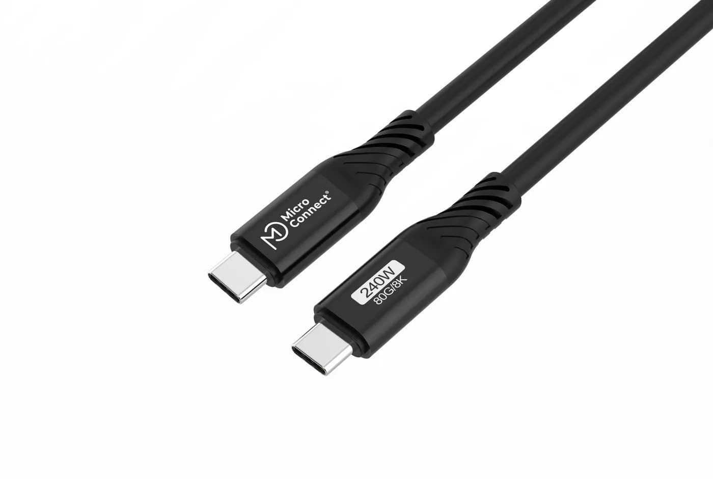 MicroConnect USB4 Gen 4 Premium USB-C -kaapeli, 240 W, 0,5 m, musta