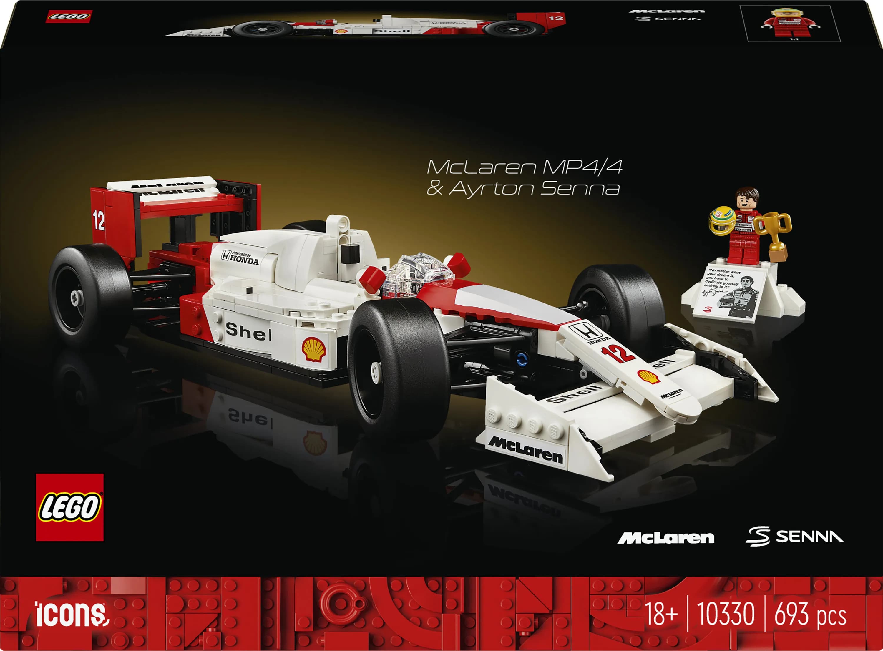 LEGO Icons McLaren MP4/4 & Ayrton Senna 10330 – LEGO