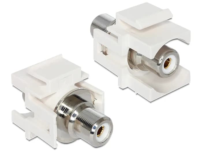 Delock Keystone module RCA female > RCA female white