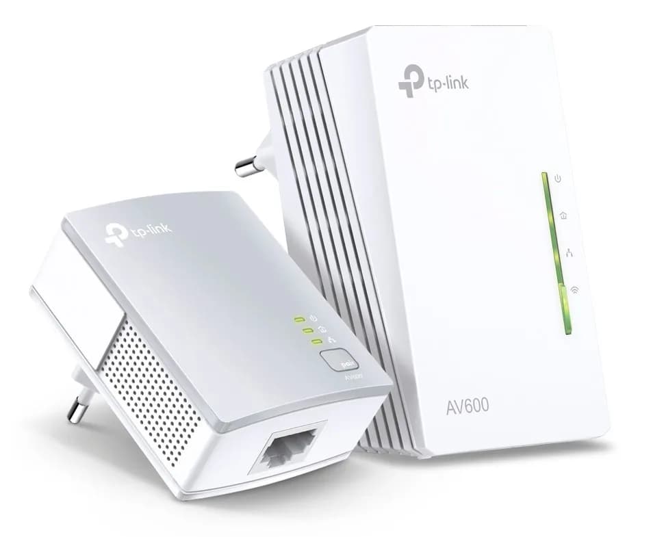 TP-LINK AV600 Powerline Wi-Fi KIT Qualcomm 300Mbps at 2.4GHz 600Mbps Powerline HomePlug AV 2 10/100Mbps Ports Wi-Fi Clone Twin Pack – TP-Link