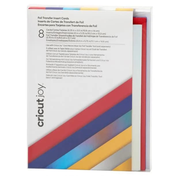 Cricut Joy Foil kortti-insertit A2 Celebration, 8 kpl – CRICUT