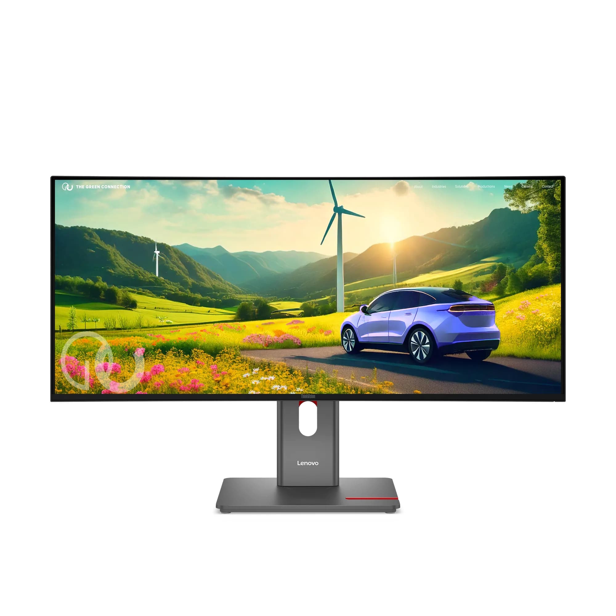 Lenovo ThinkVision P34WD-40 34" WQHD, IPS -kaareva näyttö, USB-C hub – Lenovo