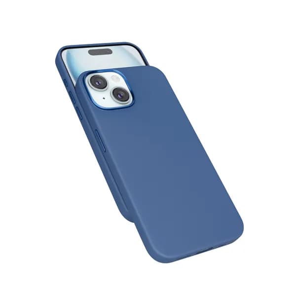 Epico Mag+ Leather Case, iPhone 15 Plus -suojakuori, Sininen – EPICO