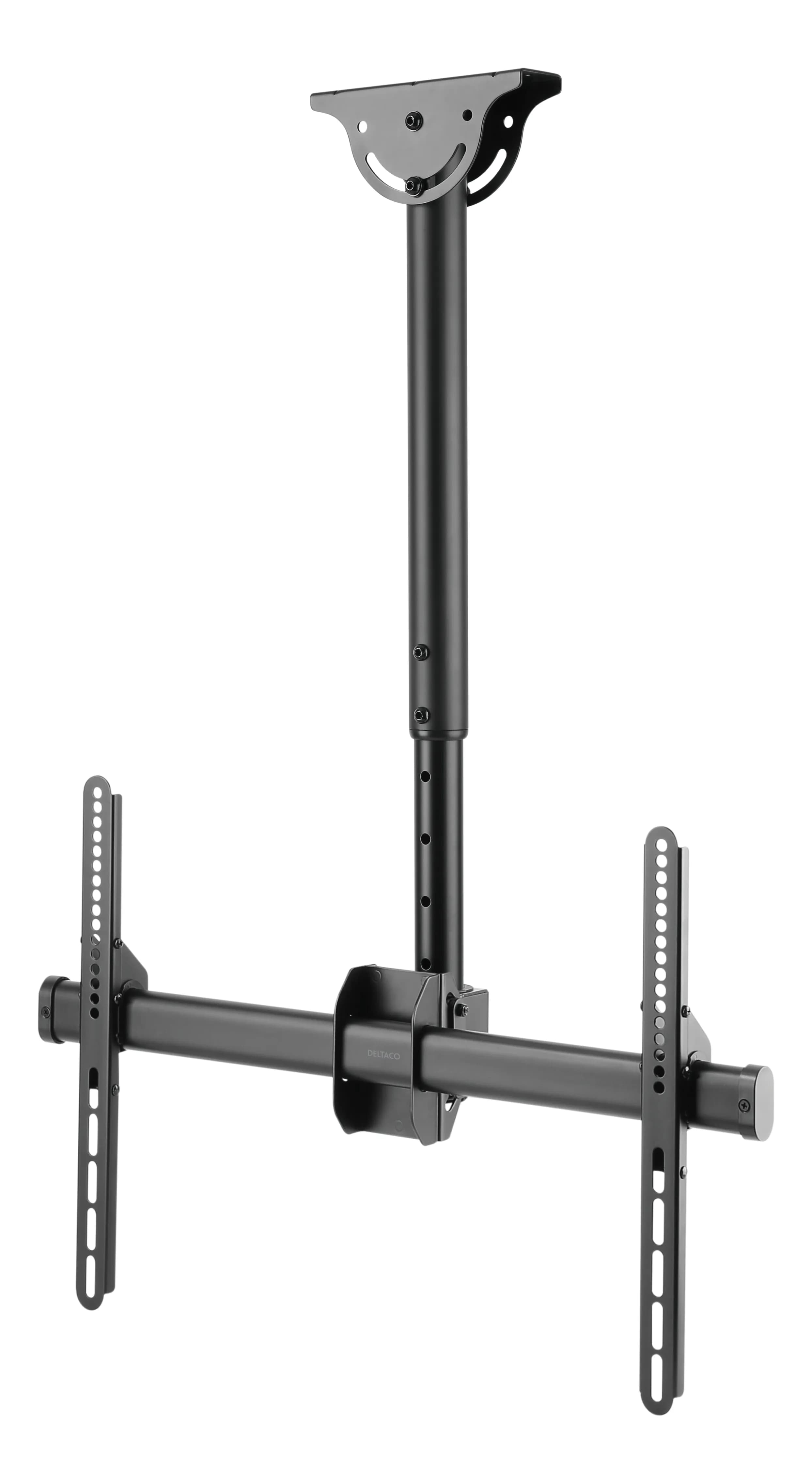 DELTACO Office Telescopic Single TV Ceiling, 560mm-910mm,50kg,37"-70"