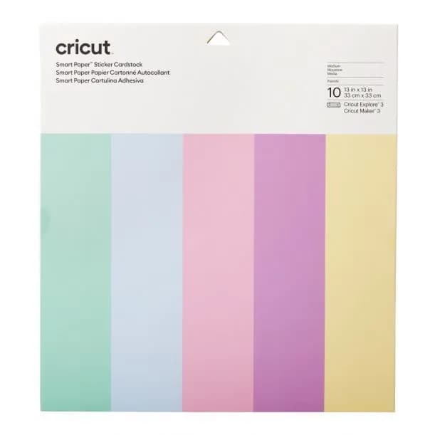 Cricut Smart Sticker Cardstock 33x33cm 10 sheets (Pastels) – CRICUT