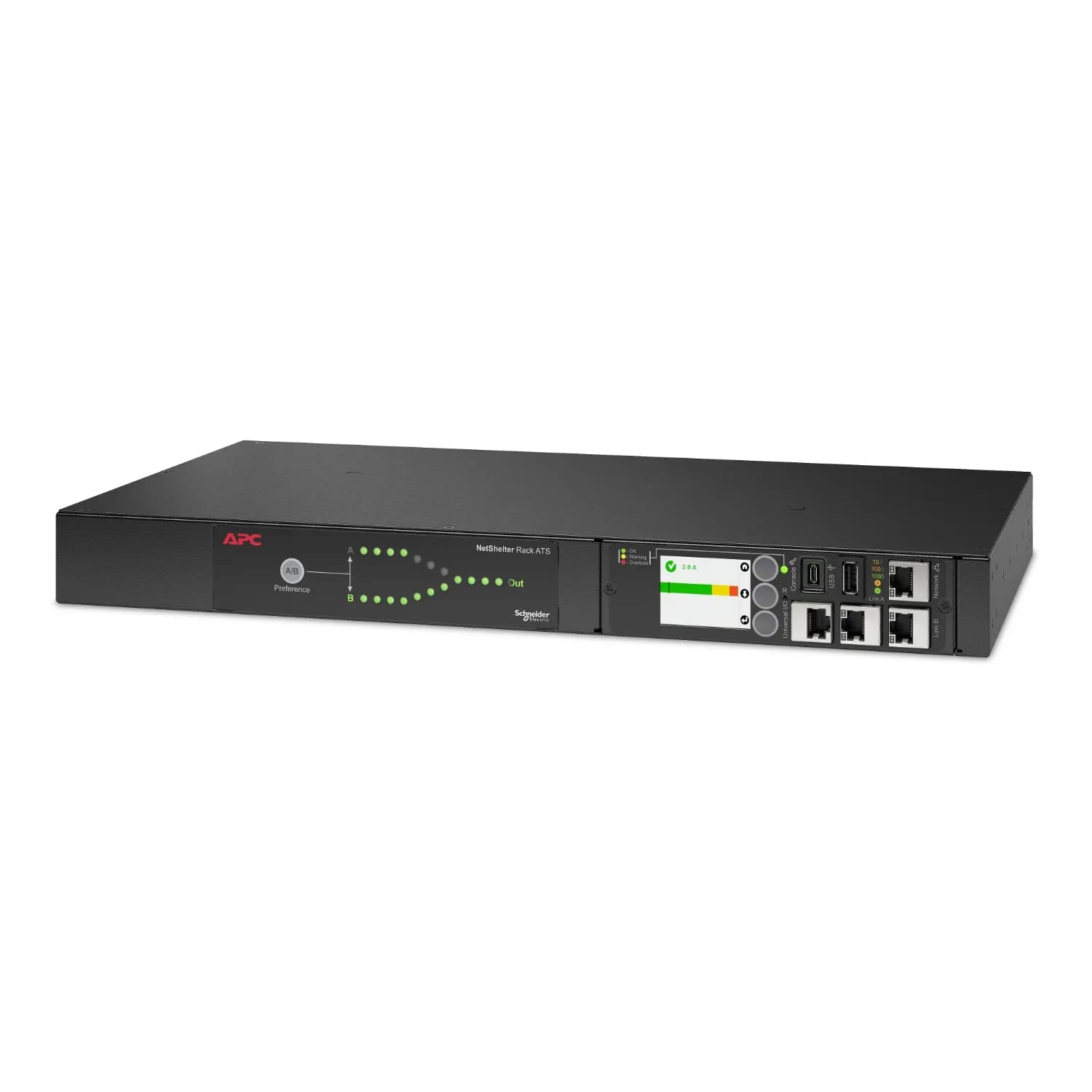 APC Rack ATS 230V 16A C20 in 8-C13 1-C19 out – APC