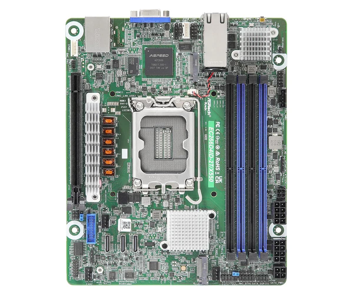 ASRock Rack EC266D4ID-2T/X550 LGA 1700 Deep Mini-ITX -emolevy