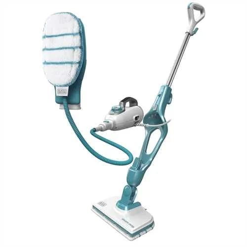 BLACK+DECKER FSMH1351SM-QS 9-in-1 -höyrymoppi, 1300 W, 0,5 L, turkoosi/valkoinen