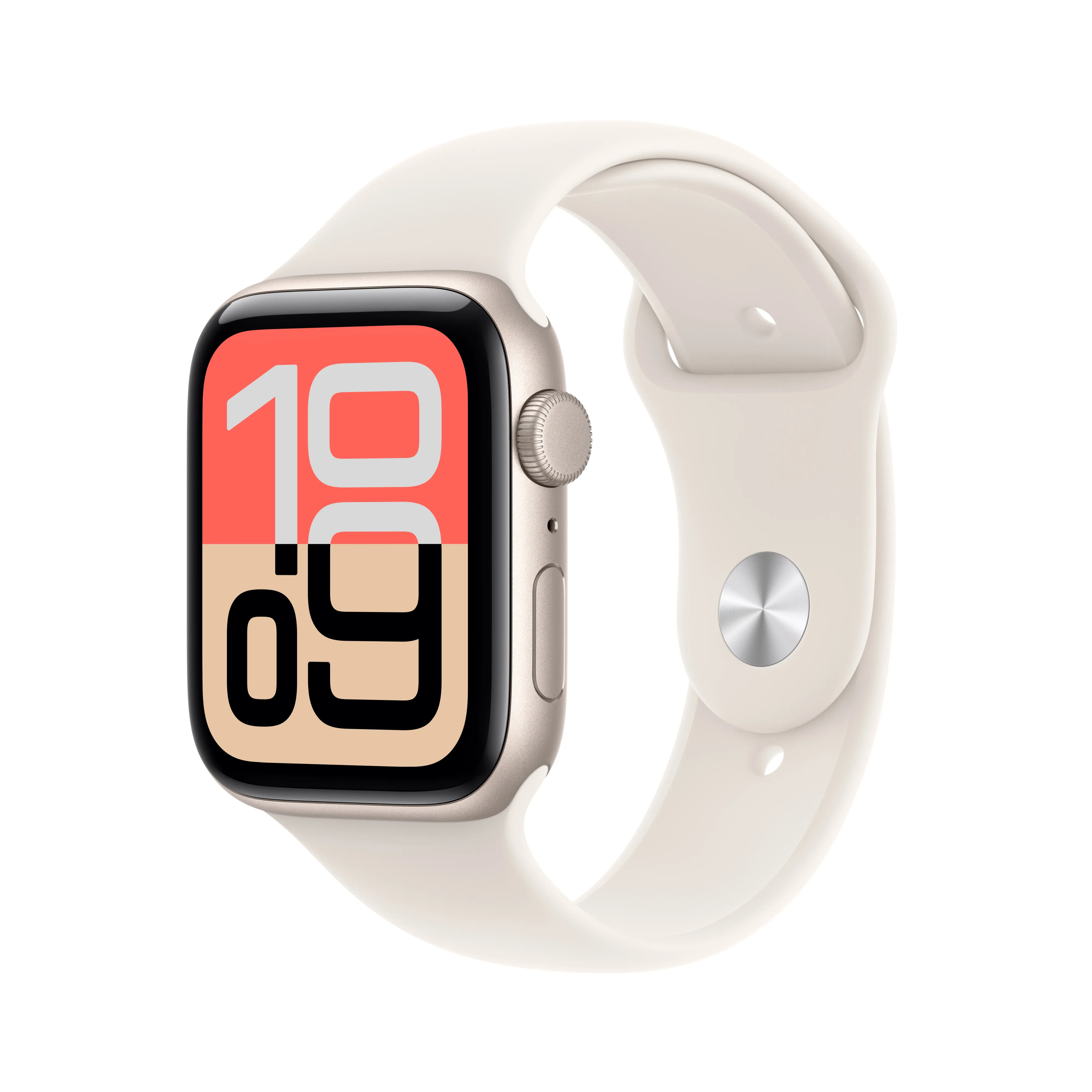 Apple Watch SE 3 (GPS) 44 mm tähtivalkea alumiinikuori ja urheiluranneke, M/L – Apple