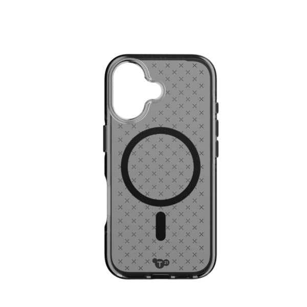 Tech21 Evo Check MagSafe, iPhone 17 -suojakuori, Smokey Black – Tech21