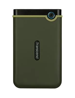 Transcend StoreJet 25M3 1 Tt 2.5" -kestävä ulkoinen HDD, armeijanvihreä
