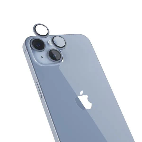 Epico Aluminium Lens, iPhone 14 / 14 Plus -kameran linssinsuoja, Sininen – EPICO