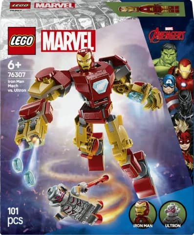 LEGO Marvel Iron Man robot vs. Ultron 76307