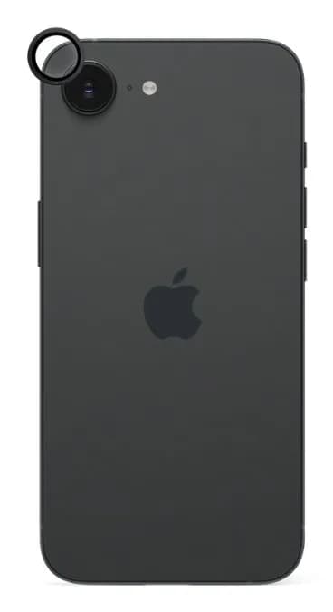 Epico Aluminium Lens Protector for Apple iPhone 16e - black – EPICO